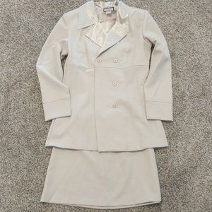 Three piece skirt suit
